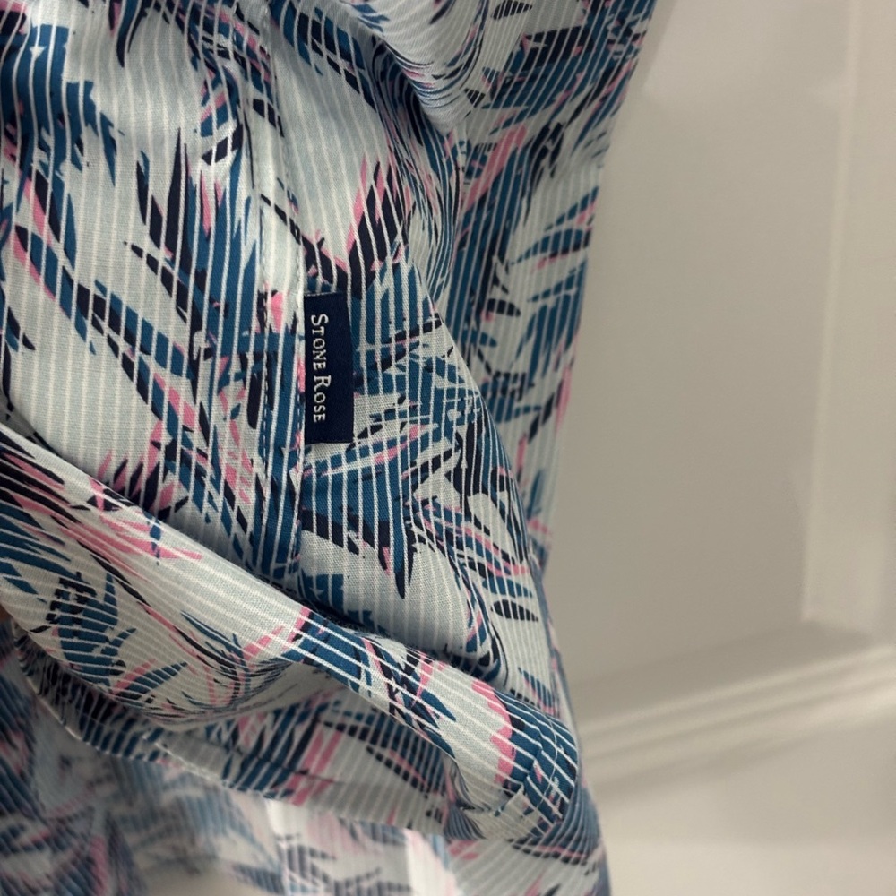 Stone & Rose Blue/White Floral Button-Up Shirt - Picture 5 of 9